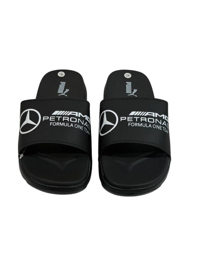 PUMA x AMG PETRONAS Slide Sandals – Black Edition 🖤🏁