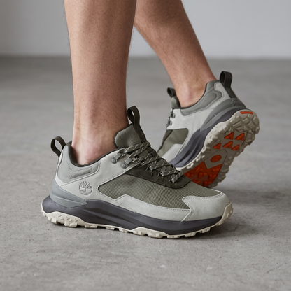 Timberland Trail Running Shoes – Light Grey / Olive