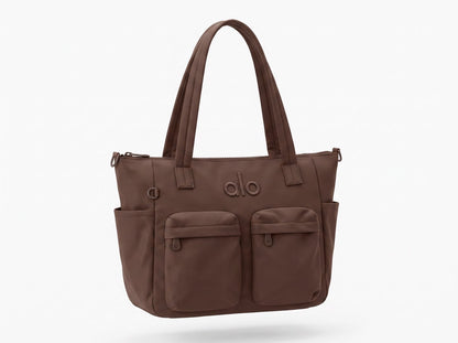 🤎 Alo Yoga Utility Tote Bag – Mocha Brown ✨