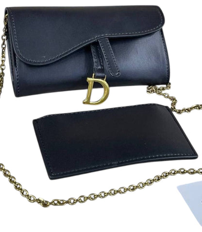 Dior Saddle Chain Wallet & Pouch