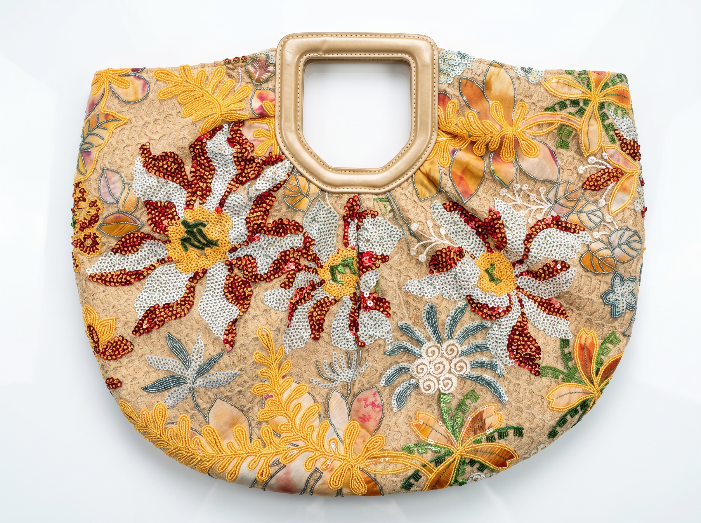 🌊✨ Coastal Bloom Embroidered Beach Tote Bag ✨🌊