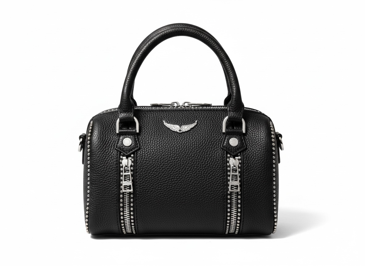 Zadig & Voltaire Rocky Nano Bag – Black Grained Leather 🖤✨