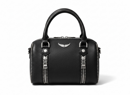 Zadig & Voltaire Rocky Nano Bag – Black Grained Leather 🖤✨