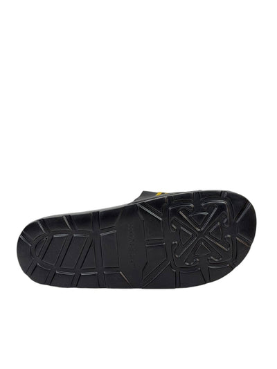 OFF-WHITE Industrial Belt Slides – Black/Yellow Edition ⚫🟡🔥