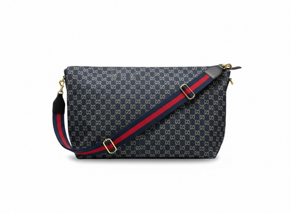 GUCCI GG Denim Shoulder Bag 💙✨ | Web Strap Street Luxury