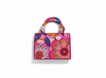 Luxury Multicolor Crystal Mini Handbag 💖✨ | Floral Statement Piece