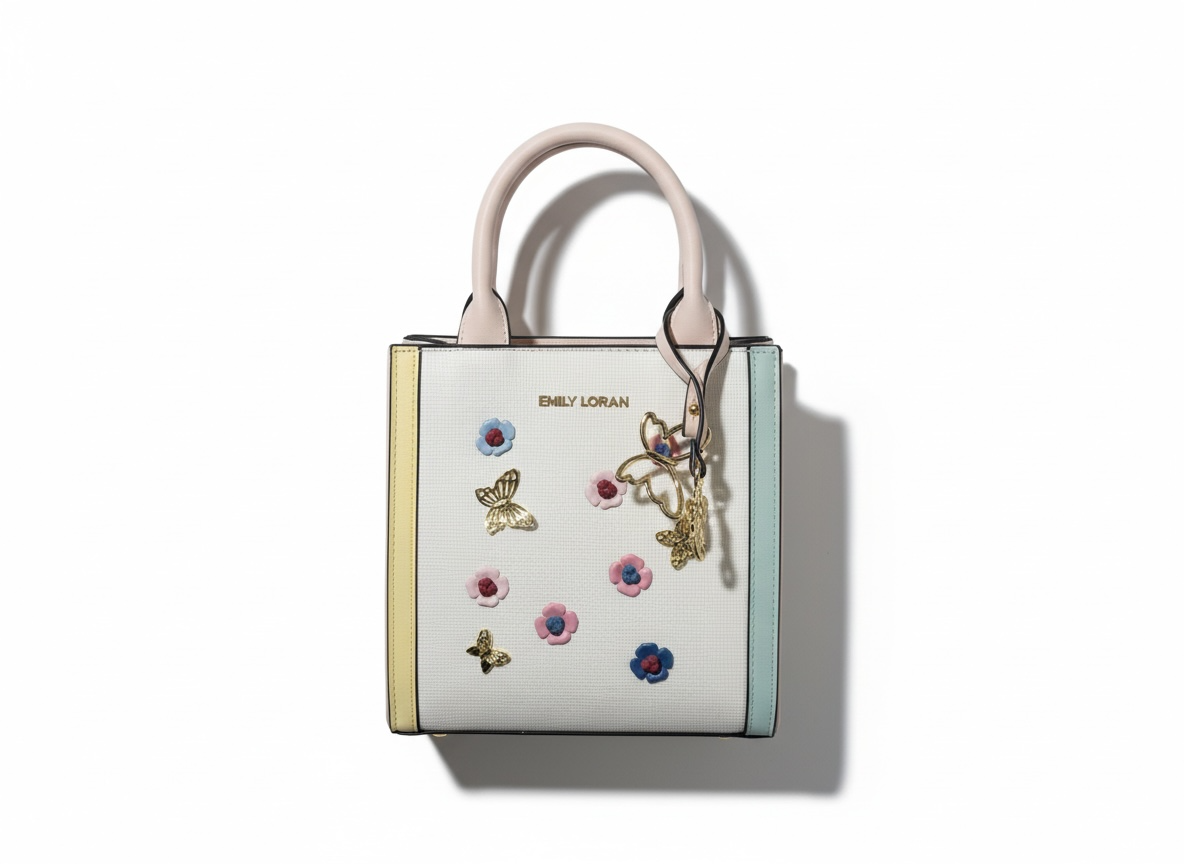 Emily Loran Pastel Floral Tote Bag 🌸👜✨