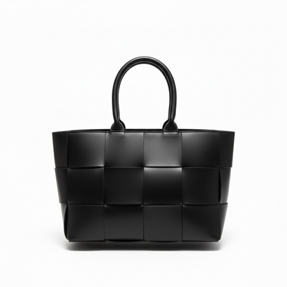 Bottega Veneta Black Intrecciato Leather Tote Bag 🖤👜