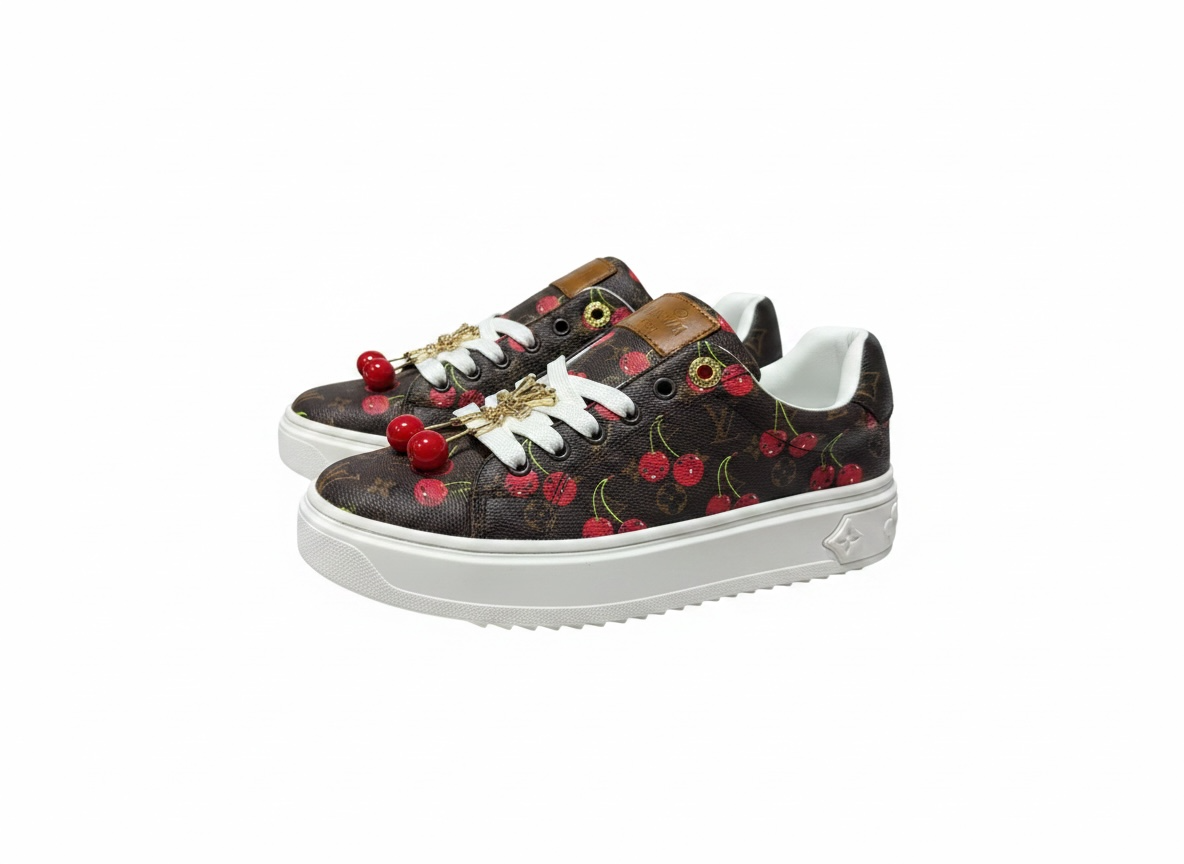 Louis Vuitton Cherry Monogram Platform Sneakers 🍒✨