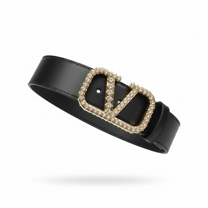 Valentino Reversible V Logo Belt Set (2 Buckles) ✨🖤