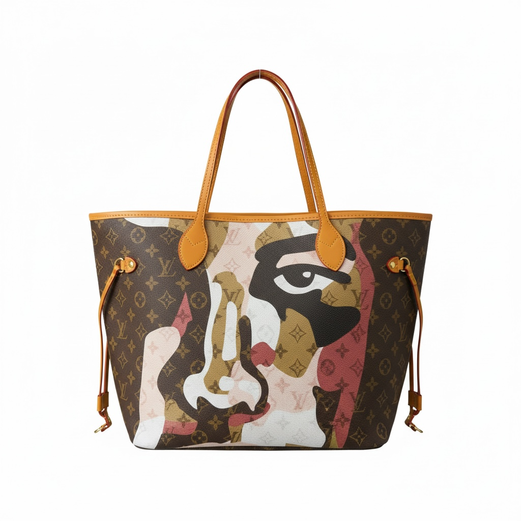 Louis Vuitton Limited Edition Artistic Monogram Tote 🖼️👜✨