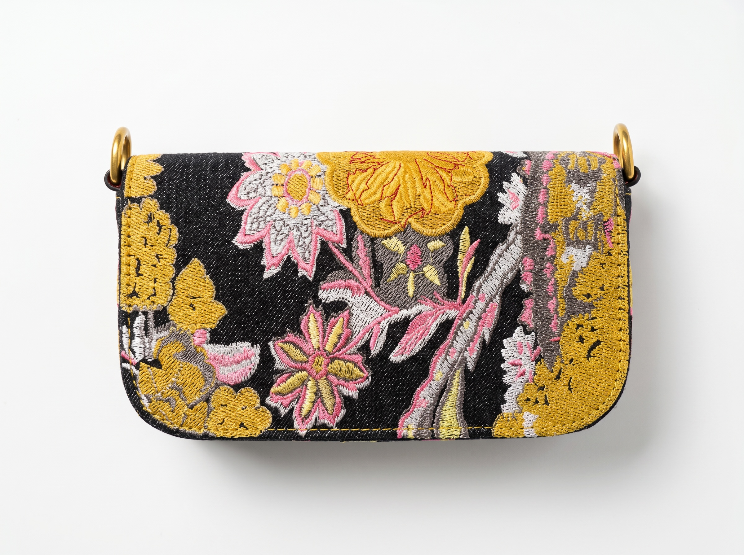 Valentino Garavani Embellished Floral Jacquard Shoulder Bag ✨🌸