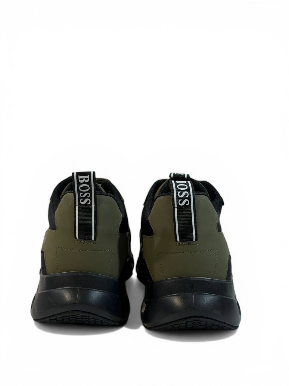 BOSS Two-Tone Sneakers 🖤🟢 | Sport Luxe Performance