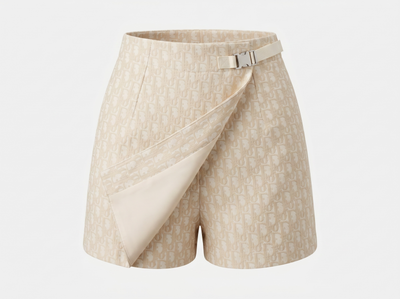 Christian Dior Oblique Jupe Short – Cream Beige 🤍✨