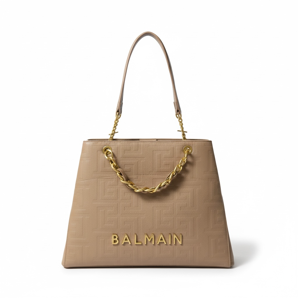 Balmain Monogram Tote Set 🤎✨ | Luxury Designer Handbag & Wallet