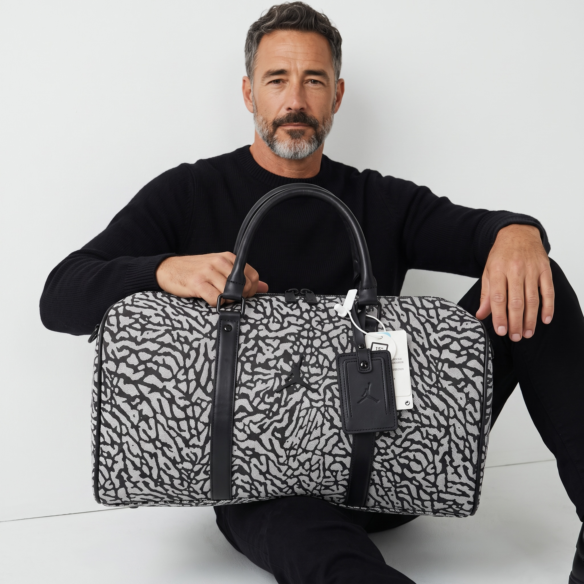 Jordan Elephant Print Duffel Bag Limited Edition 🖤🐘