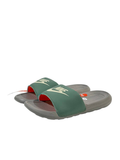 NIKE Comfort Slide – Olive Green & Grey Edition 🟢⚪