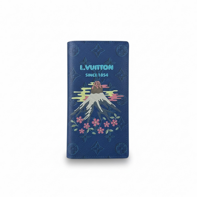 Louis Vuitton Monogram Mount Fuji Long Wallet – Blue 🏔️💙✨