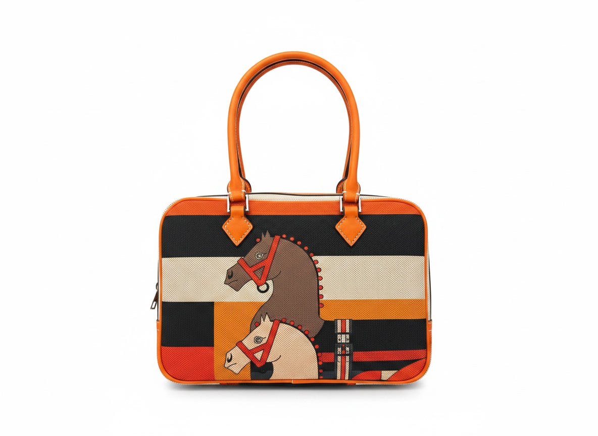 🐎 Hermès-Inspired Equestrian Heritage Top Handle Bag ✨