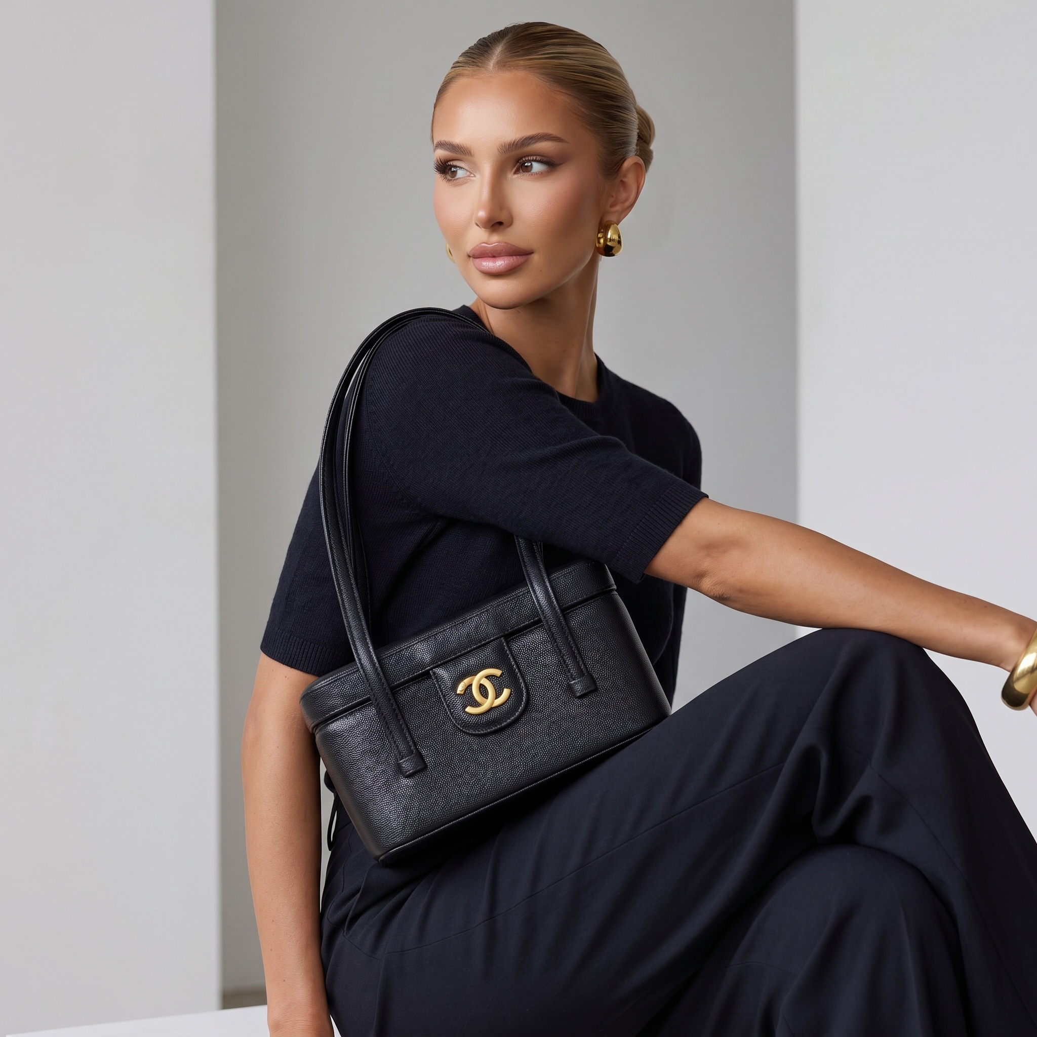 🖤 Chanel Vintage Vanity Shoulder Bag 🖤