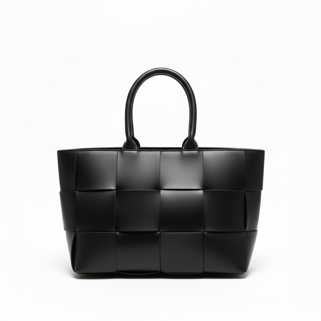 Bottega Veneta Black Intrecciato Leather Tote Bag 🖤👜