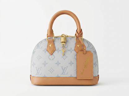🩵 Louis Vuitton Alma Blue Monogram Handbag ✨