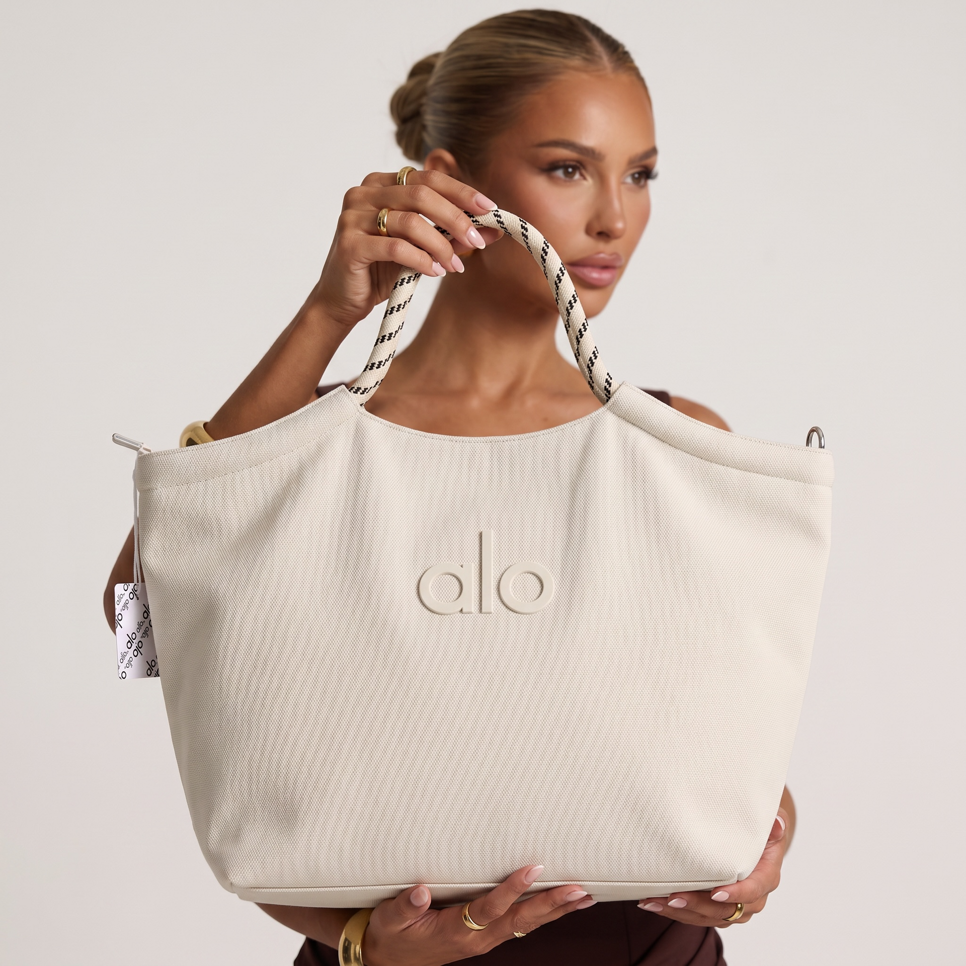 Alo Canvas Tote Bag – Ivory – MASTERPIECE