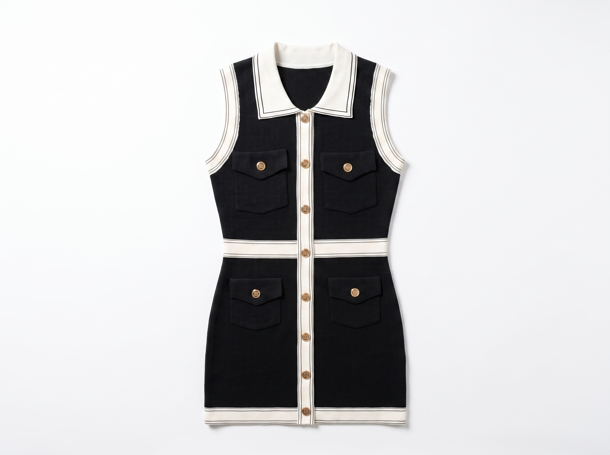 🖤 Balmain Monogram Knit Mini Dress one size