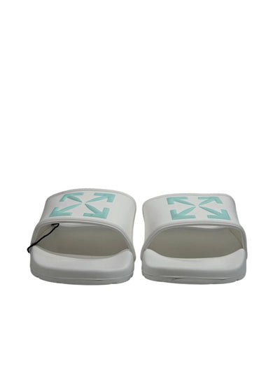 OFF-WHITE Slides – White Mint Arrow Edition 🤍💚