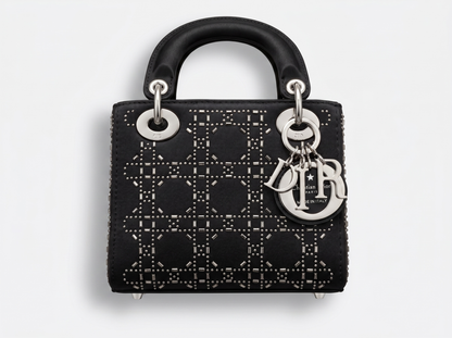 🖤 Dior Lady Dior Medium Studded Cannage Bag – Black Luxury Edition 🖤
