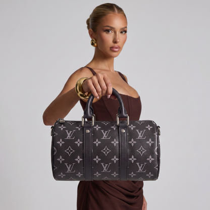 🖤👜 Louis Vuitton Keepall Bandoulière 25 – Monogram Eclipse ✨