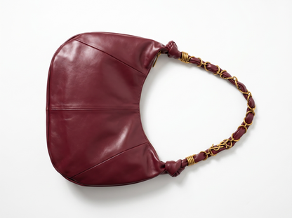 👜 Saint Laurent Le 5 À 7 Hobo Bag – Burgundy Leather Luxury Edition ❤️✨