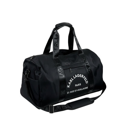 KARL LAGERFELD Paris Travel Duffle 🖤✈️ | Signature Logo Edition