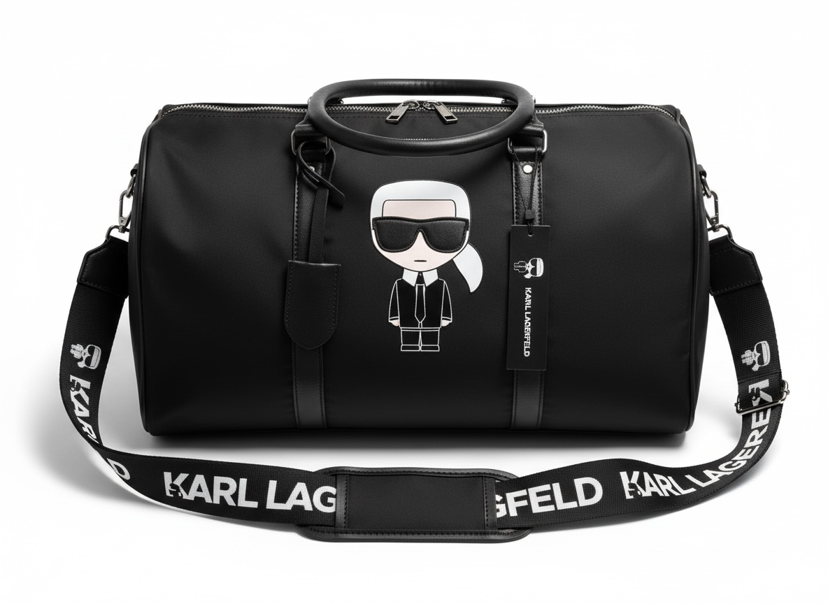 KARL LAGERFELD Travel Duffle Bag 🖤 | Icon Edition
