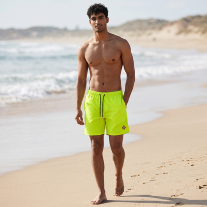 ⚡🌴 Casablanca Neon Yellow Luxury Swim Shorts – Ultimate Summer Statement ☀️🌊