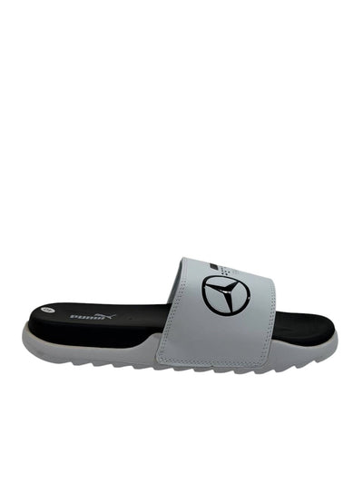 PUMA x AMG PETRONAS Slide Sandals – White Edition ⚡🏁