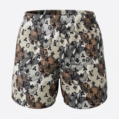 Louis Vuitton Floral Monogram Swim Shorts – Beige Multi 🌺🩳✨