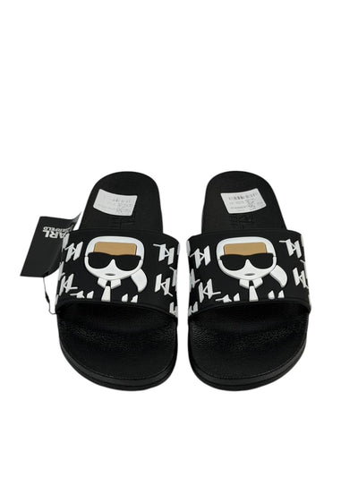 KARL LAGERFELD Slides – Ikonik Karl Edition 🕶️⚫