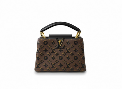 Louis Vuitton Capucines Monogram  Bag – Classic Brown & Black 🤎🖤✨