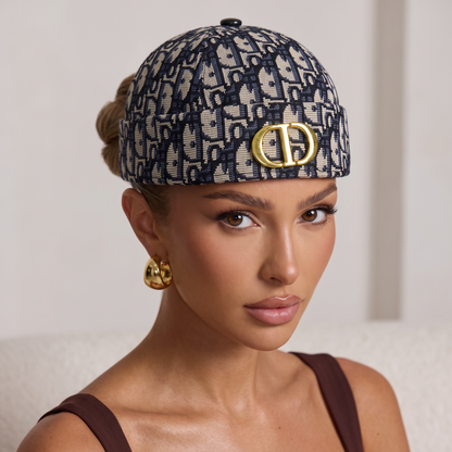 🧢✨ Christian Dior Oblique Blue Docker Cap