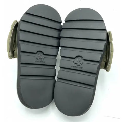 Louis Vuitton Monogram Embossed Comfort Slide Sandals 🫒