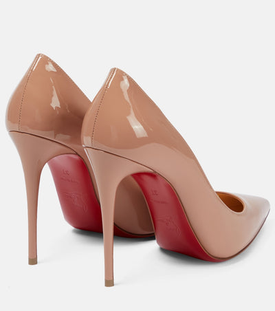 Christian Louboutin Nude Patent Red Bottom Heels 👠✨