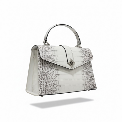 Louis vuittion Luxury Croc-Embossed Top Handle Bag 🤍🐊✨