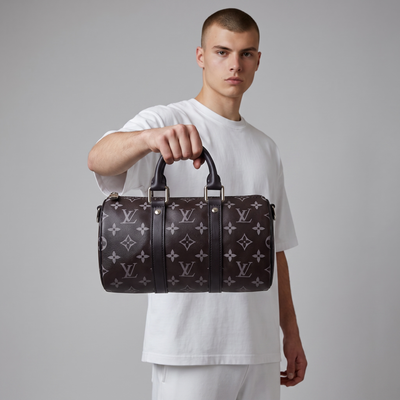 🖤👜 Louis Vuitton Keepall Bandoulière 25 – Monogram Eclipse ✨