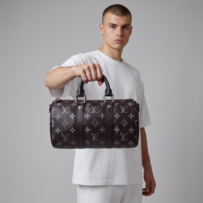 🖤👜 Louis Vuitton Keepall Bandoulière 25 – Monogram Eclipse ✨