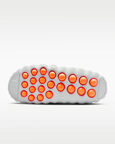 Nike Mind 001 Futuristic Slides – Premium Minimal Comfort Sandals 👟⚡ | Grey & Neon Grip Sole