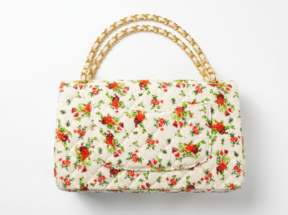 ✨ Chanel Garden Bloom Classic Flap Bag 🌺🤍