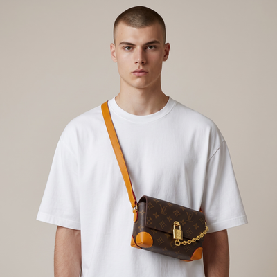 Louis Vuitton Monogram Lock Chain Crossbody Mini Bag ✨👜👑