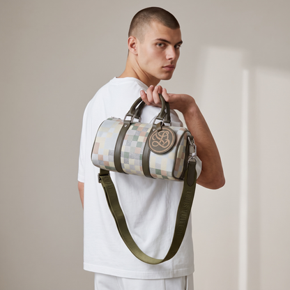 👜✨ Louis Vuitton Keepall Bandoulière 25 – Damier Pastel Edition 💚