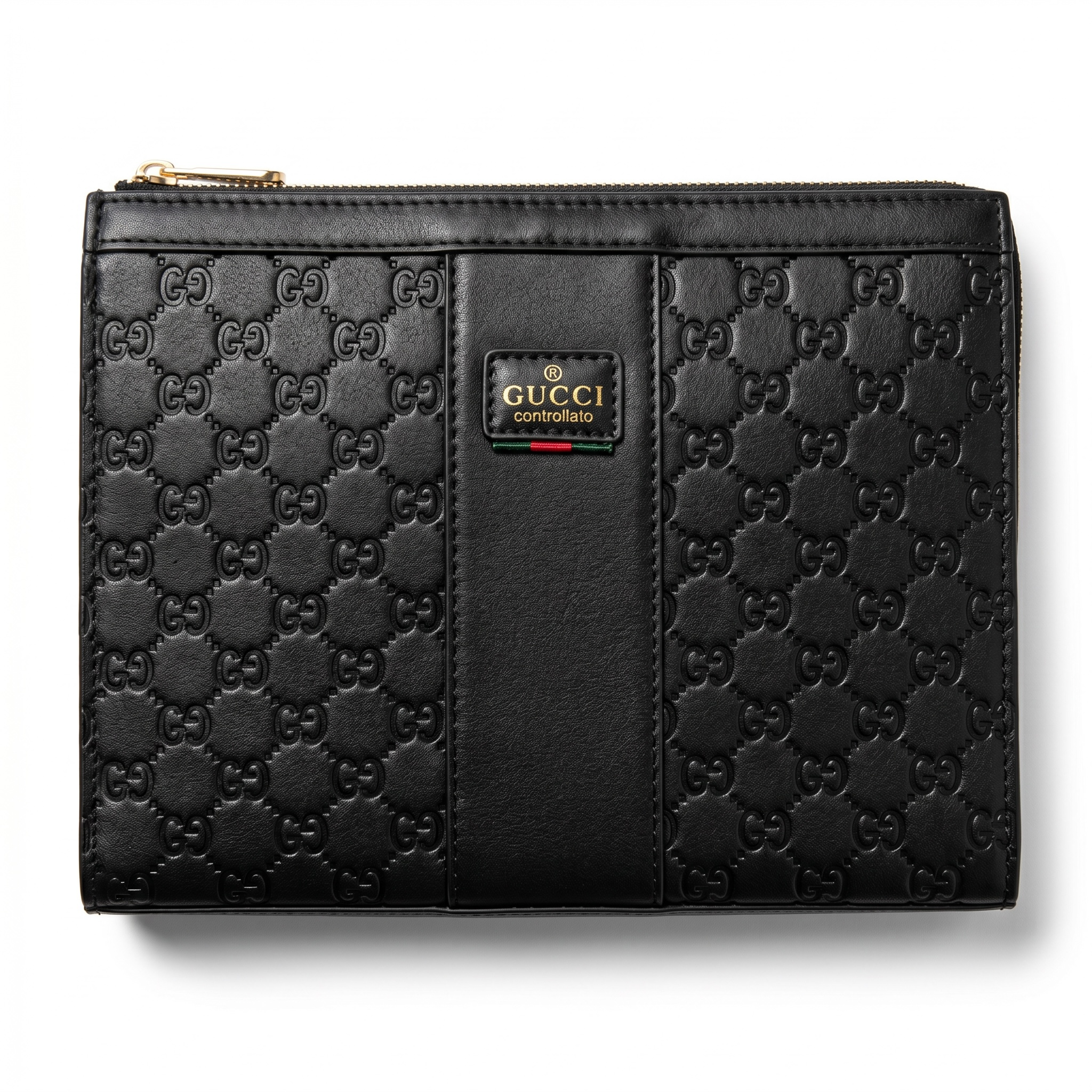 Gucci Black-GG Monogram Clutch Bag 🖤✨💼🔥